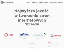 Tablet Screenshot of kzolnowski.pl